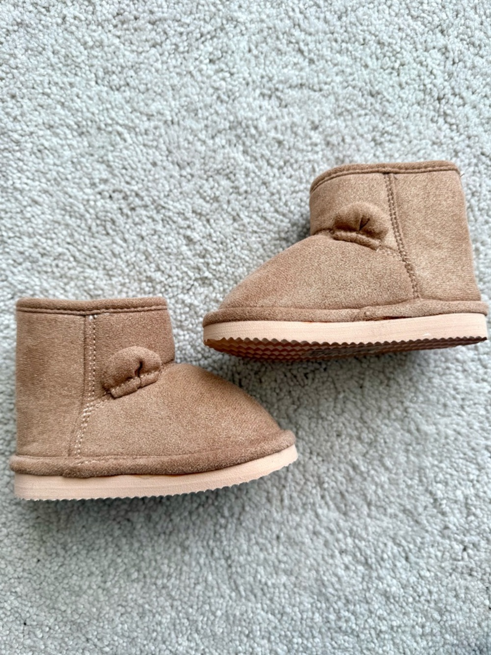 H&M Tan Suede-Look Toddler Booties